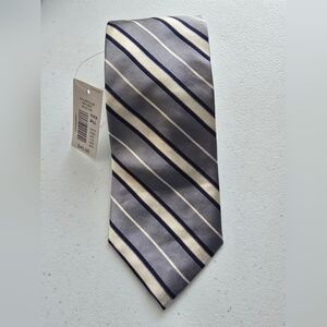 Elegant Striped Gray Tie